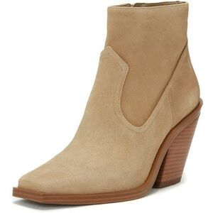 Vince Camuto Amtinda Squared Toe Ankle Block Heeled Bootie